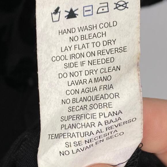 NWOT R&M RICHARDS Dress 18 Velour Burnout Flared Bell Sleeve A Line - Picture 9 of 9